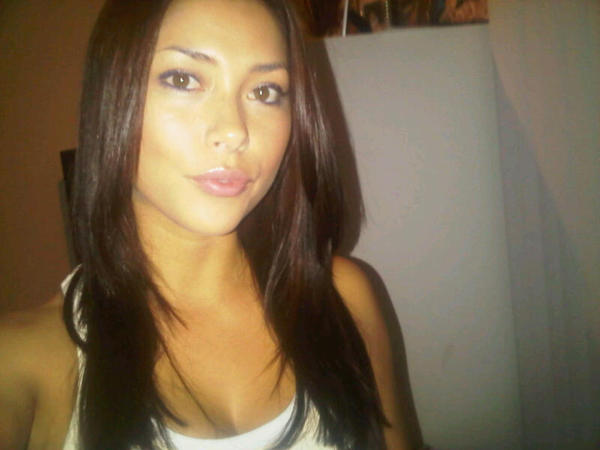 Hair did. Oh yes, she took like two inches off...this is my cool face..is it working?? :D