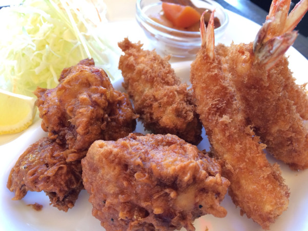 ミックスフライ at cafe TAKATORI