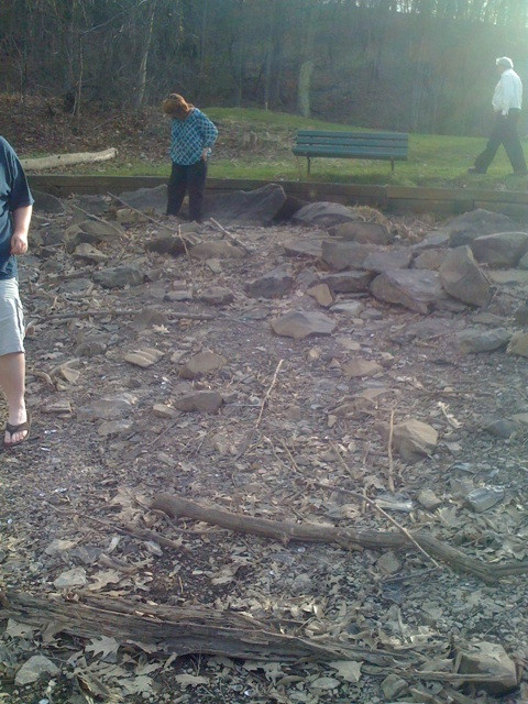 In North Park Lake. (not in the park but in the drained lake)
