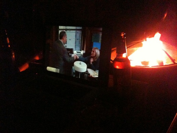 Her: "If we had an iPad we could eat outside & watch a movie." Me: "Wait a second…"