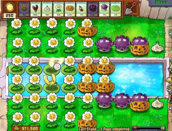 The best way to farm money in #PvZ (Plants vs Zombies). 

9 slots - 30 Marigold
8-12k
