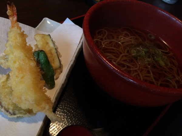 天ぷら蕎麦 at 猪口猪口