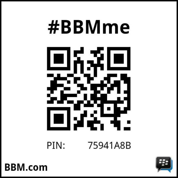 #BBMme PIN: 75941A8B
www.pin.bbm.com/75941A8B