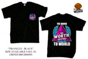Ready stock TS #WorthCloth "TRIANGLE" &amp; TS @WRTHCLTH "I LIKE MONDAY" Size M &amp; L , you want chatme !!