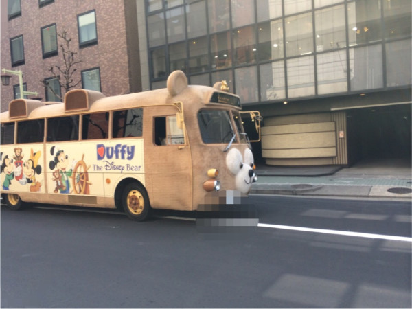 ディズニーのダッフィー車。