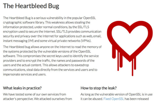 The Heartbleed Bug is in OpenSSL.