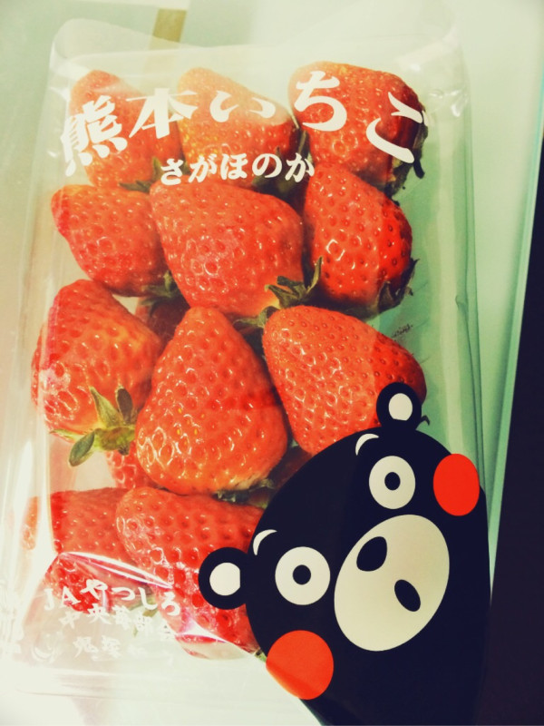 熊本いちご さがほのか くまモン