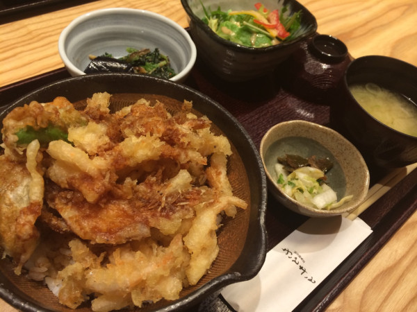 富山新湊産白海老天丼御膳 at きときと