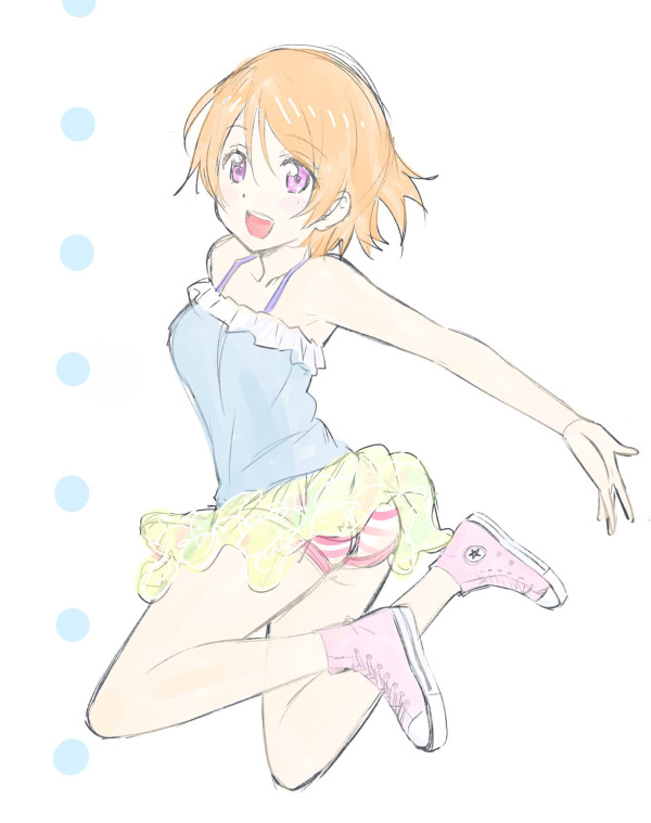 塗りテキトー。花陽の中の人のグラビアの服をキャラに着せてみる。時間あったらちゃんと仕上げたい