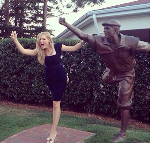 Fave pic of the week so far: Payne Stewart's daughter Chelsea imitating his winning pose. http://on.fb.me/1q7V4Yn