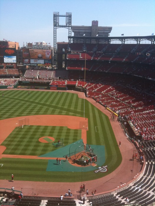 We should be the official game judges of foul/fair balls up the first base line: