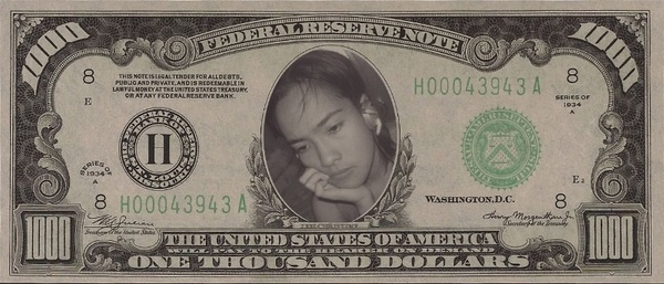 my dollar bill..lol