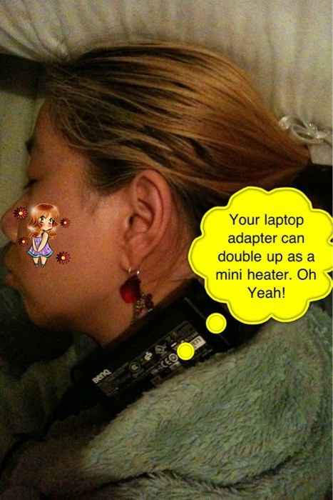 #omgfacts #theresnothinglike ☻ ur laptop adapter can double up as a mini heater. ☮ #FYI  
