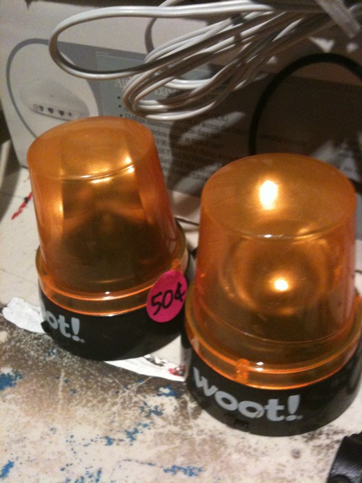 Passing on the Woot-Off lights (also 50 cents) at the garage sale pre-sale: 