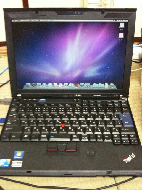 久し振りに超楽しい夢を見たので念写してみた笑
多分世界初ThinkPad X201で何かが動いているところ