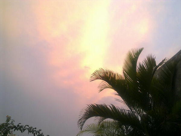 No rain, but the sky sure looks pretty #nagpur.