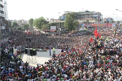 अहिले सुन्धारामा भइरहेको सभाको फोटोहरु।