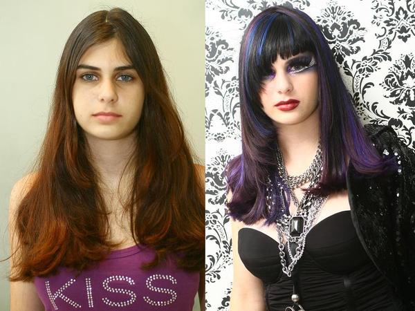 Antes e depois de MidNight Stage da Wella by Fabio Carneiro ( @neofabio )