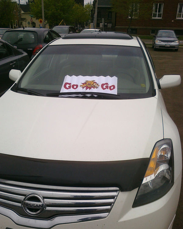 Just put this on Pierre Durepos mom's car. She will kill me but I lived a good life.